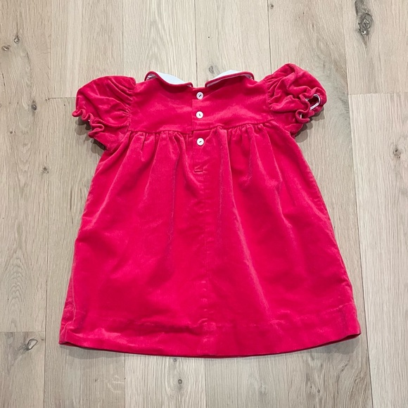 The Beaufort Bonnet Company TBBC Corduroy Short Sleeve Holly Day Dress 2T Pink - Picture 10 of 16